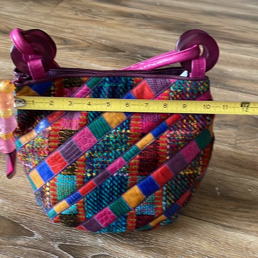 Sharif Vintage Patchwork Tweed Bucket Bag - Picture 9 of 16